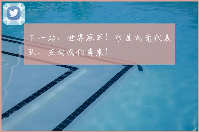 下一站，世界冠军！印度电竞代表队，正向我们奔来！